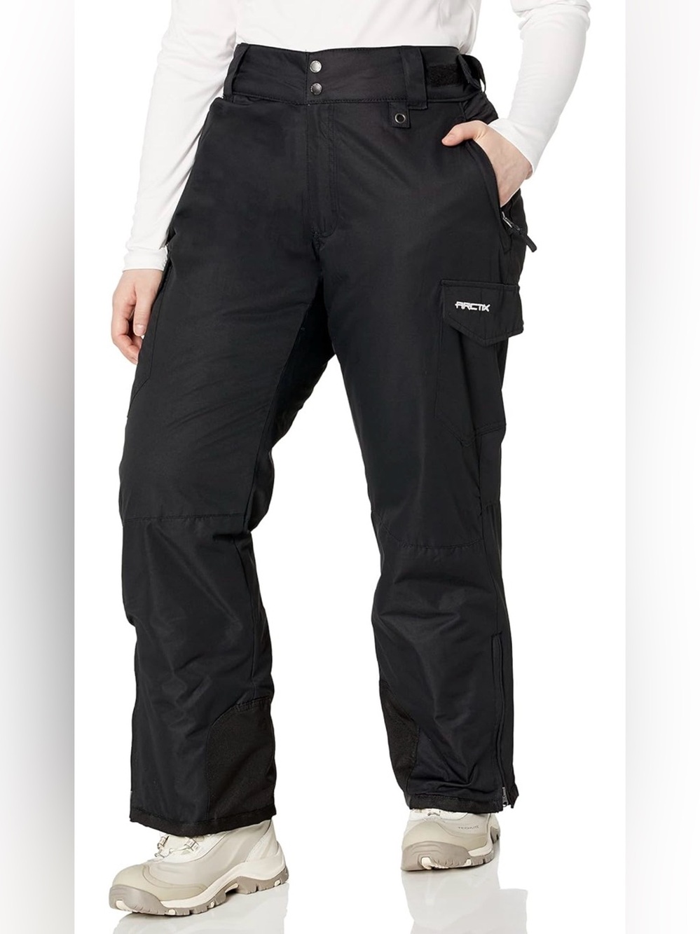 Arctix Women's Snow Sports Insulated Cargo Ski Pants, Black, size large, NWOT